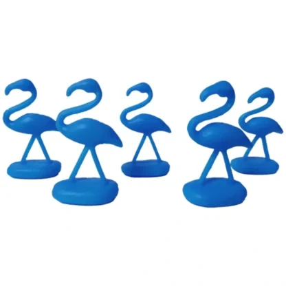 Fashion Trailer Park Wars!: Blue Yard Flamingos (100) GUT 1013 - Miniature Marvels: Airplane Models & Painted Dice Board Game