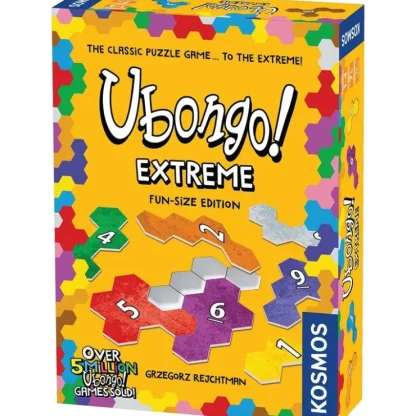 Hot Ubongo Extreme: Fun Size Edition TAK 699437 - Miniature Marvels: Airplane Models & Painted Dice Board Game