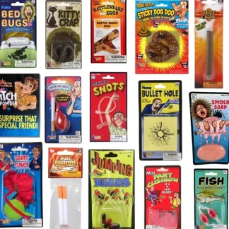 Store ULTIMATE 15 Gags Jokes Pranks Magic Set - Stink Bombs, Fart, Snots, Itch, etc. - Miniature Marvels: Airplane Models & Painted Dice Egpull