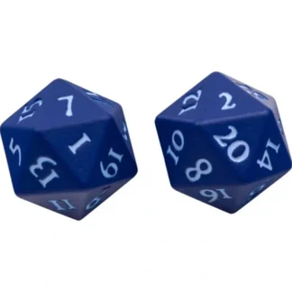 Shop Vivid Heavy Metal Dice: Blue (2d20) - Miniature Marvels: Airplane Models & Painted Dice Accessories