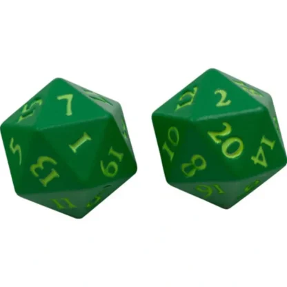 Store Vivid Heavy Metal Dice: Green (2d20) - Miniature Marvels: Airplane Models & Painted Dice Accessories