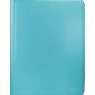 Outlet Vivid 9-Pocket Zippered PRO-Binder: Light Blue - Miniature Marvels: Airplane Models & Painted Dice Accessories