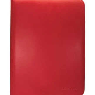 New Vivid 9-Pocket Zippered PRO-Binder: Red - Miniature Marvels: Airplane Models & Painted Dice Accessories