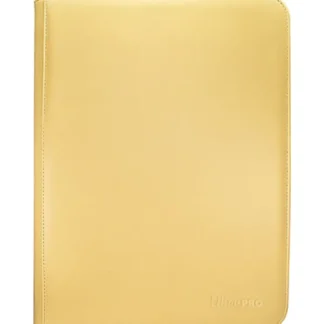 Online Vivid 9-Pocket Zippered PRO-Binder: Yellow - Miniature Marvels: Airplane Models & Painted Dice Accessories