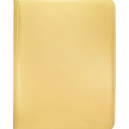 Online Vivid 9-Pocket Zippered PRO-Binder: Yellow - Miniature Marvels: Airplane Models & Painted Dice Accessories