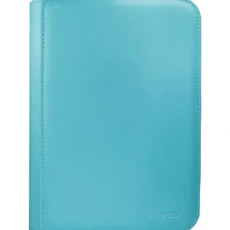 Store Vivid 4-Pocket Zippered PRO-Binder: Light Blue - Miniature Marvels: Airplane Models & Painted Dice Accessories