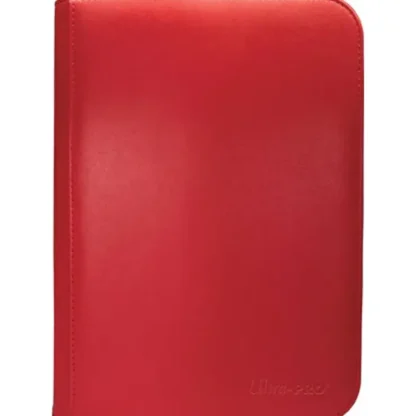 Discount Vivid 4-Pocket Zippered PRO-Binder: Red - Miniature Marvels: Airplane Models & Painted Dice Accessories