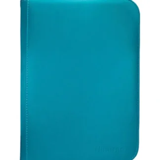 Hot Vivid 4-Pocket Zippered PRO-Binder: Teal - Miniature Marvels: Airplane Models & Painted Dice Accessories