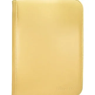 Store Vivid 4-Pocket Zippered PRO-Binder: Yellow - Miniature Marvels: Airplane Models & Painted Dice Accessories