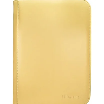 Store Vivid 4-Pocket Zippered PRO-Binder: Yellow - Miniature Marvels: Airplane Models & Painted Dice Accessories