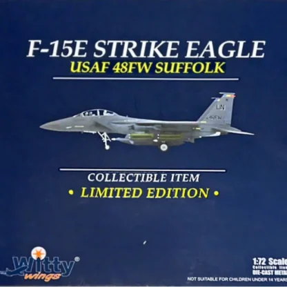 Best Sale Witty Wings WTW-72-006-010 1:72 USAF F-15E 48th FW Lakenheath AB - Miniature Marvels: Airplane Models & Painted Dice Airplane Model
