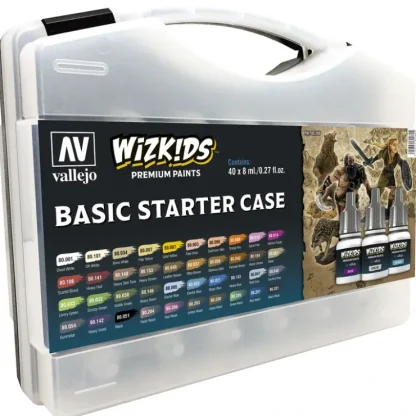 Cheap WizKids Premium Paints: Basic Starter Case - Miniature Marvels: Airplane Models & Painted Dice Accessories