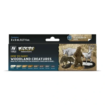 Online WizKids Premium Paints: Woodland Creatures - Miniature Marvels: Airplane Models & Painted Dice Accessories